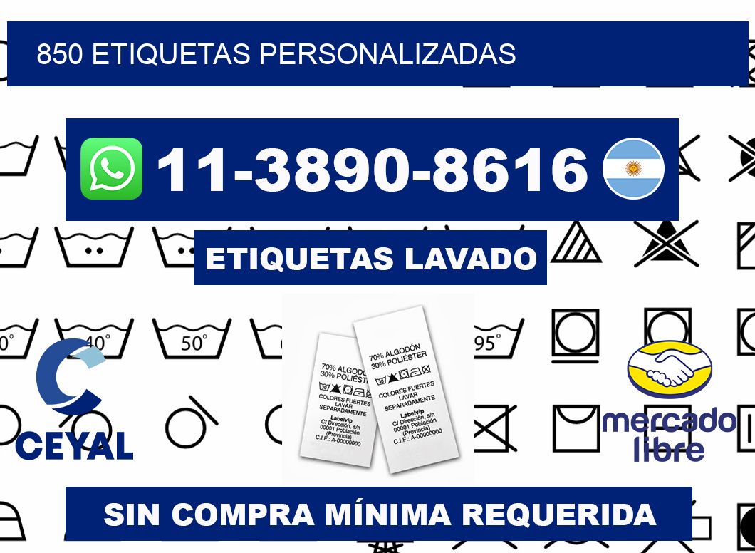 850 ETIQUETAS PERSONALIZADAS