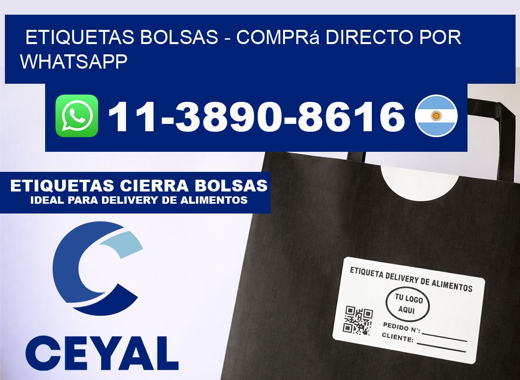 ETIQUETAS BOLSAS - Comprá directo por WhatsApp
