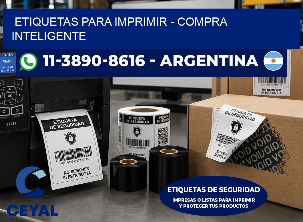 ETIQUETAS PARA IMPRIMIR - Compra inteligente
