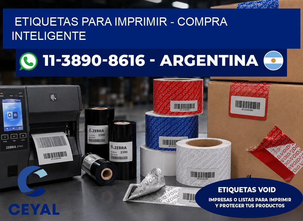 ETIQUETAS PARA IMPRIMIR – Compra inteligente