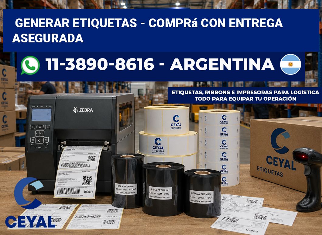 GENERAR ETIQUETAS - Comprá con entrega asegurada