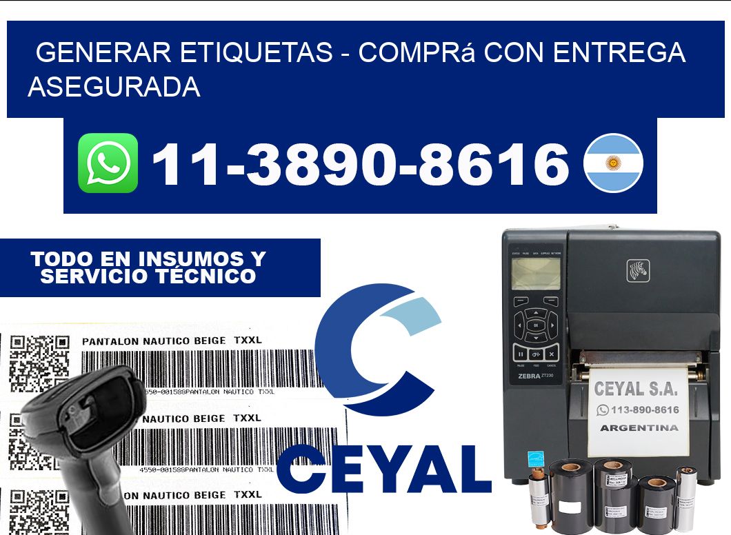 GENERAR ETIQUETAS - Comprá con entrega asegurada