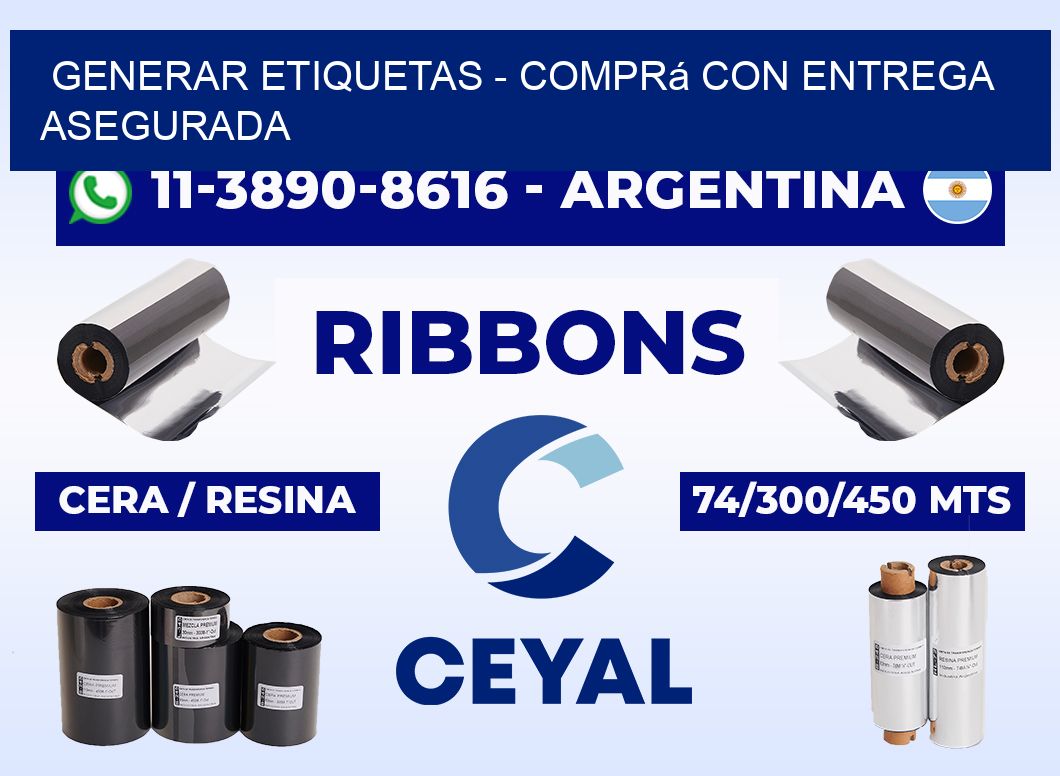 GENERAR ETIQUETAS - Comprá con entrega asegurada