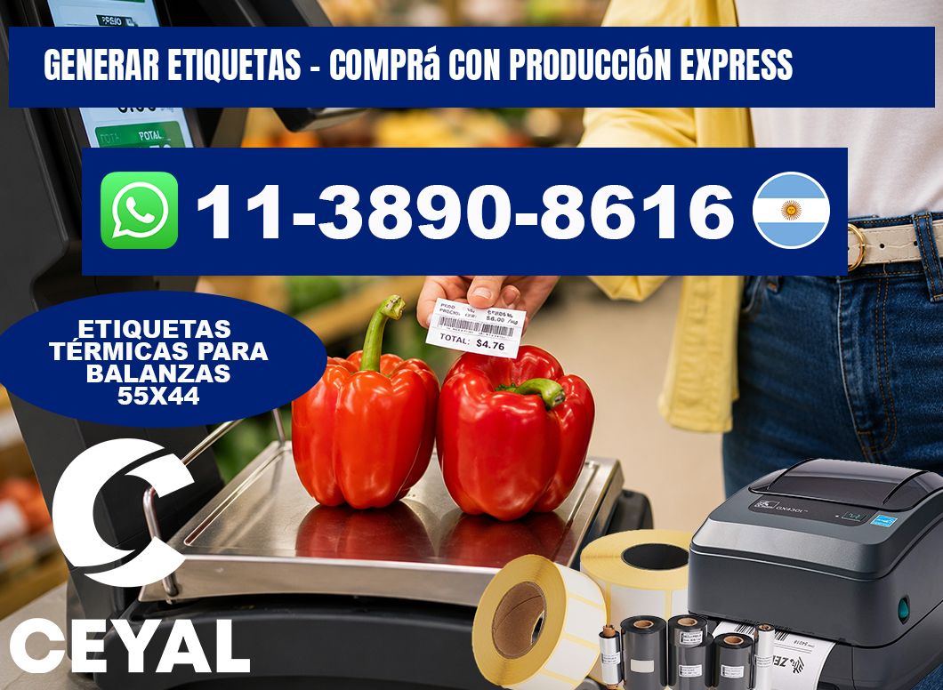 GENERAR ETIQUETAS - Comprá con producción express