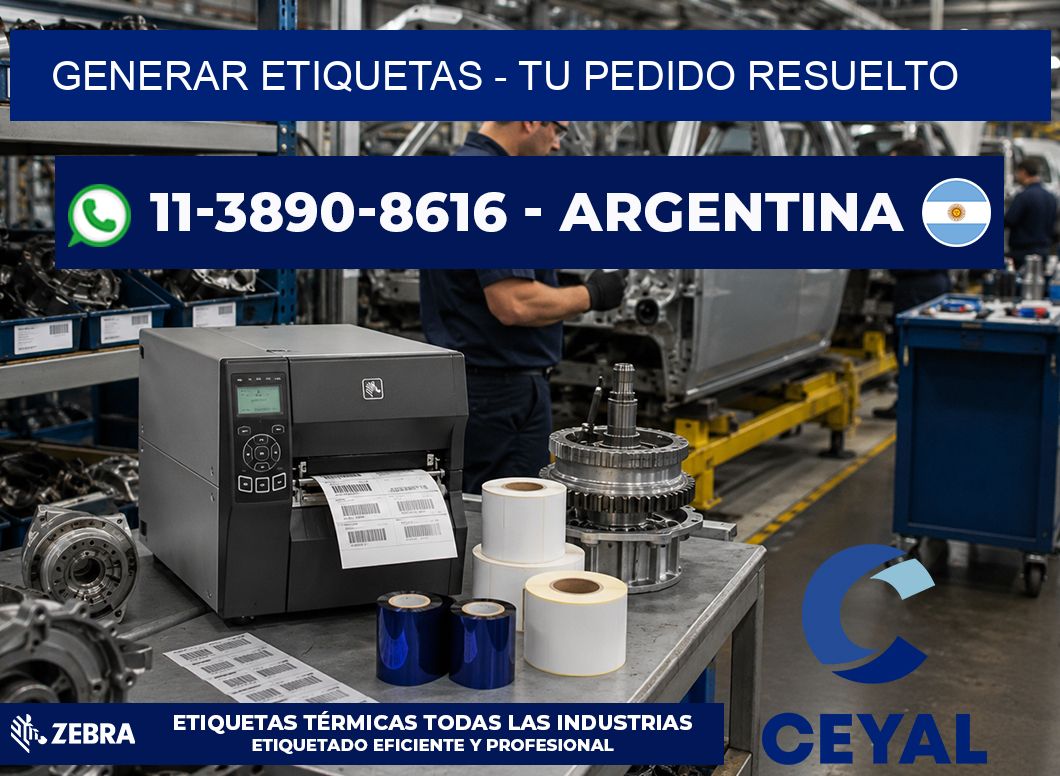 GENERAR ETIQUETAS - Tu pedido resuelto