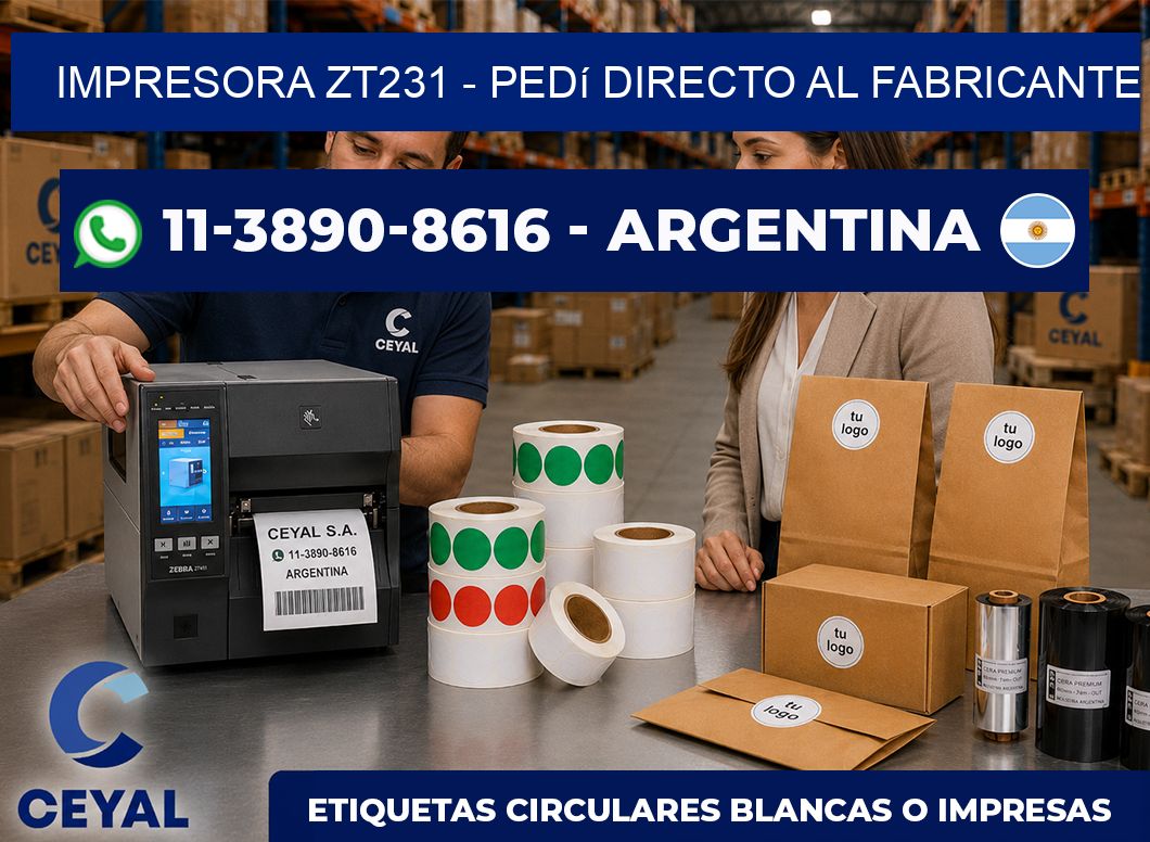 IMPRESORA ZT231 – Pedí directo al fabricante