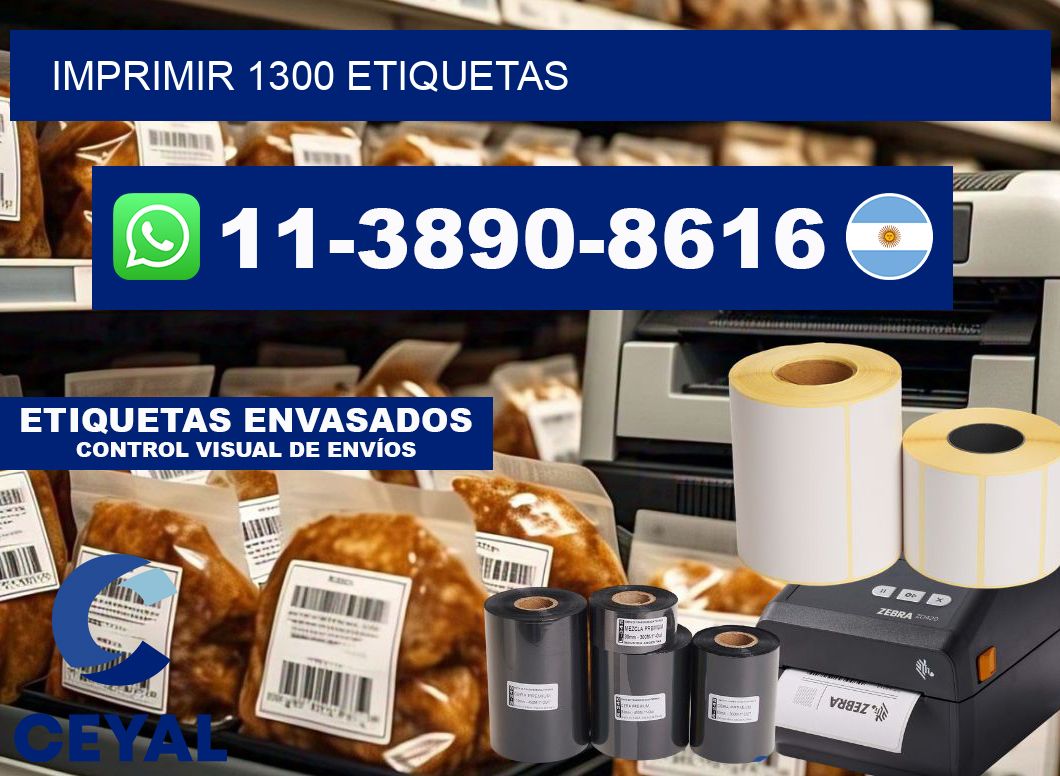 IMPRIMIR 1300 ETIQUETAS