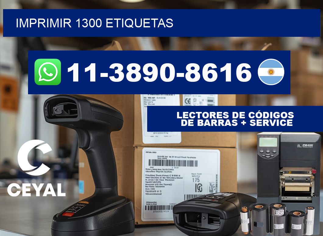 IMPRIMIR 1300 ETIQUETAS