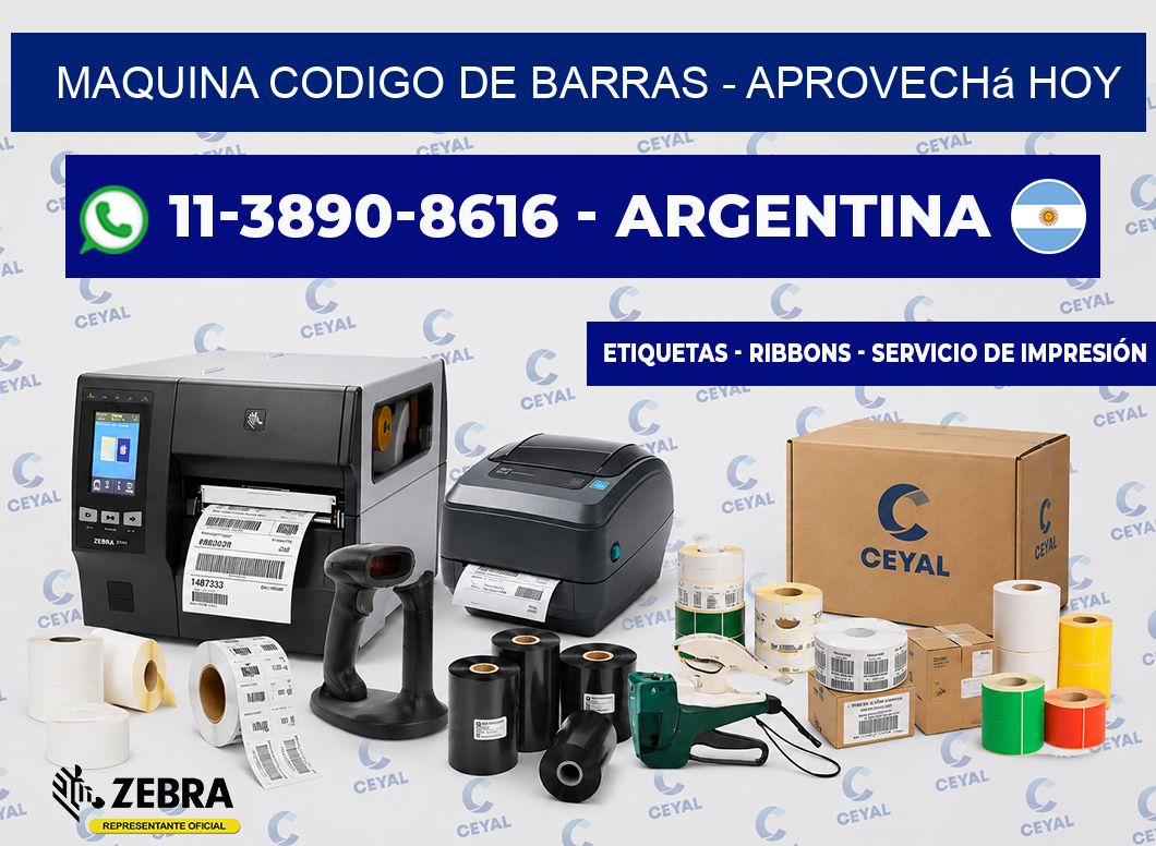 MAQUINA CODIGO DE BARRAS - Aprovechá hoy