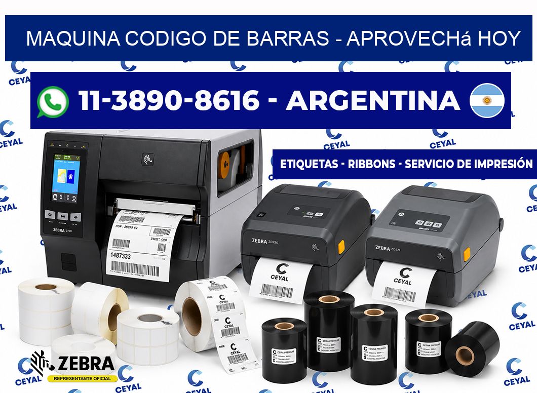MAQUINA CODIGO DE BARRAS - Aprovechá hoy