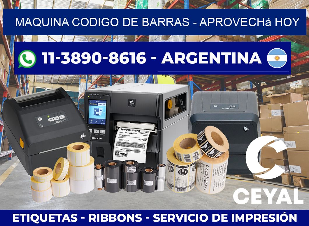 MAQUINA CODIGO DE BARRAS – Aprovechá hoy