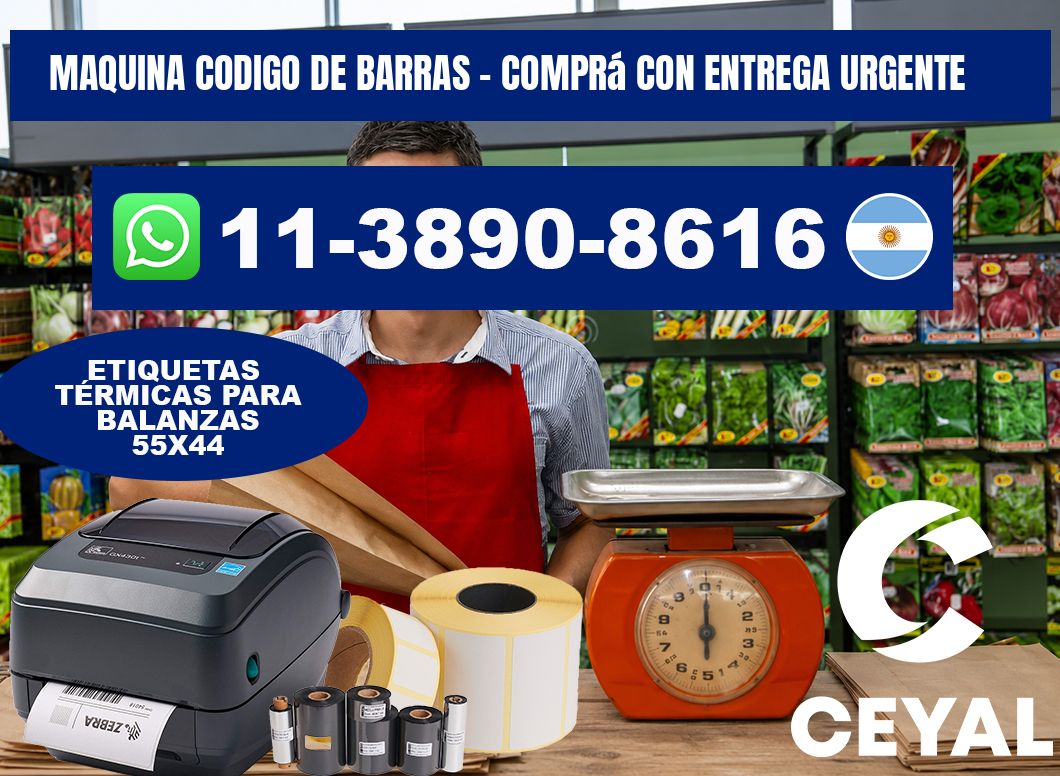 MAQUINA CODIGO DE BARRAS - Comprá con entrega urgente