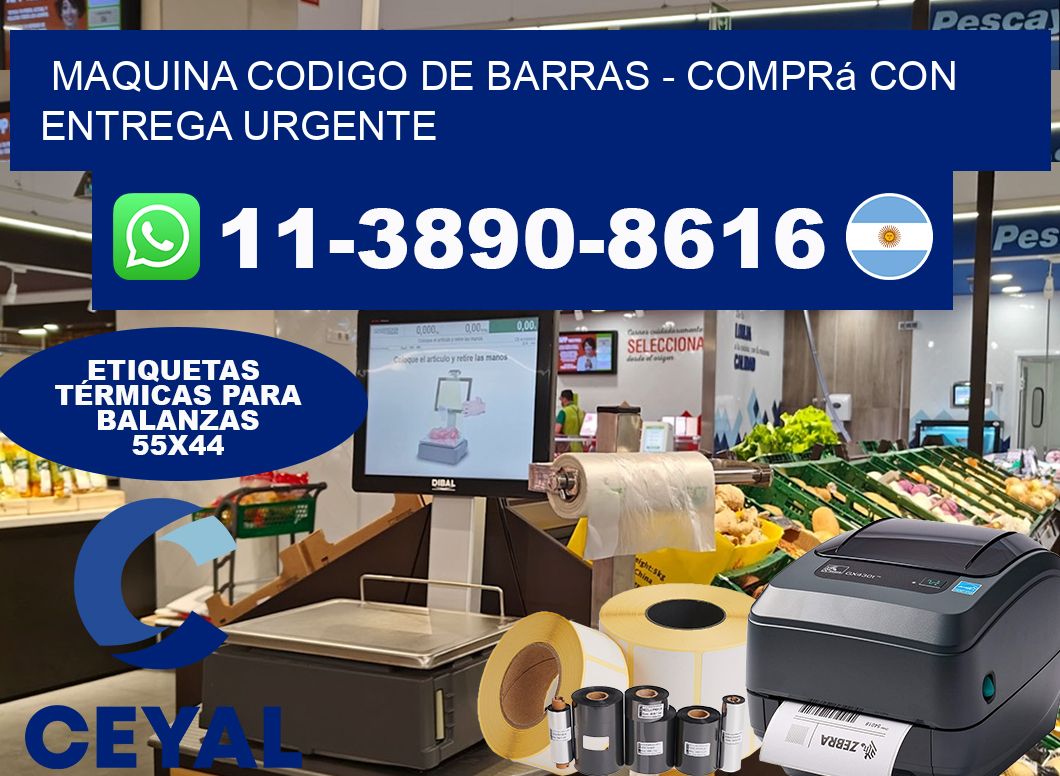 MAQUINA CODIGO DE BARRAS - Comprá con entrega urgente