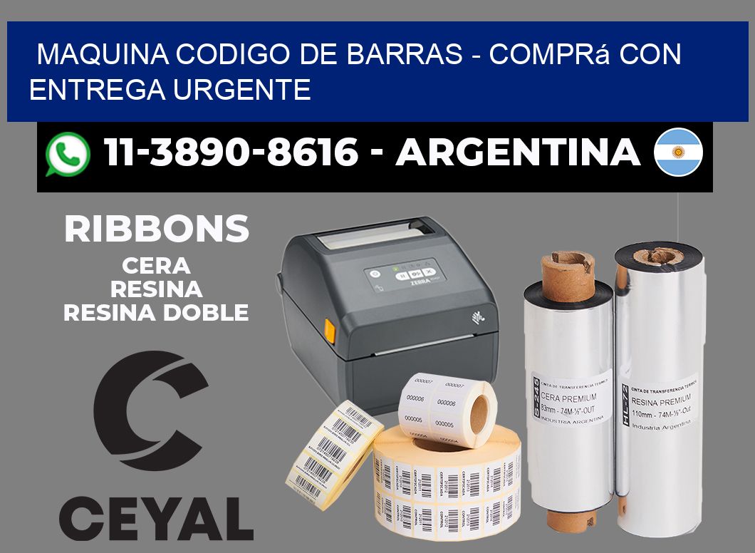 MAQUINA CODIGO DE BARRAS - Comprá con entrega urgente
