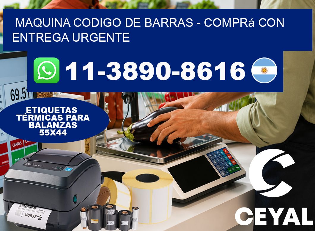 MAQUINA CODIGO DE BARRAS – Comprá con entrega urgente
