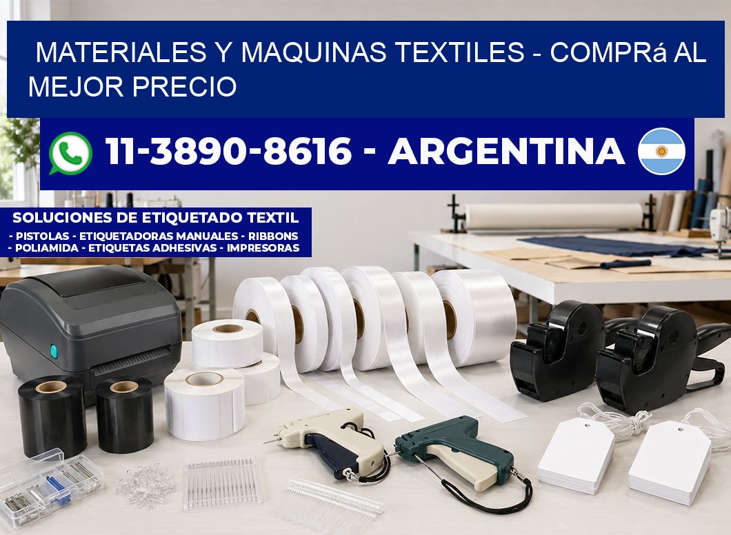 MATERIALES Y MAQUINAS TEXTILES - Comprá al mejor precio