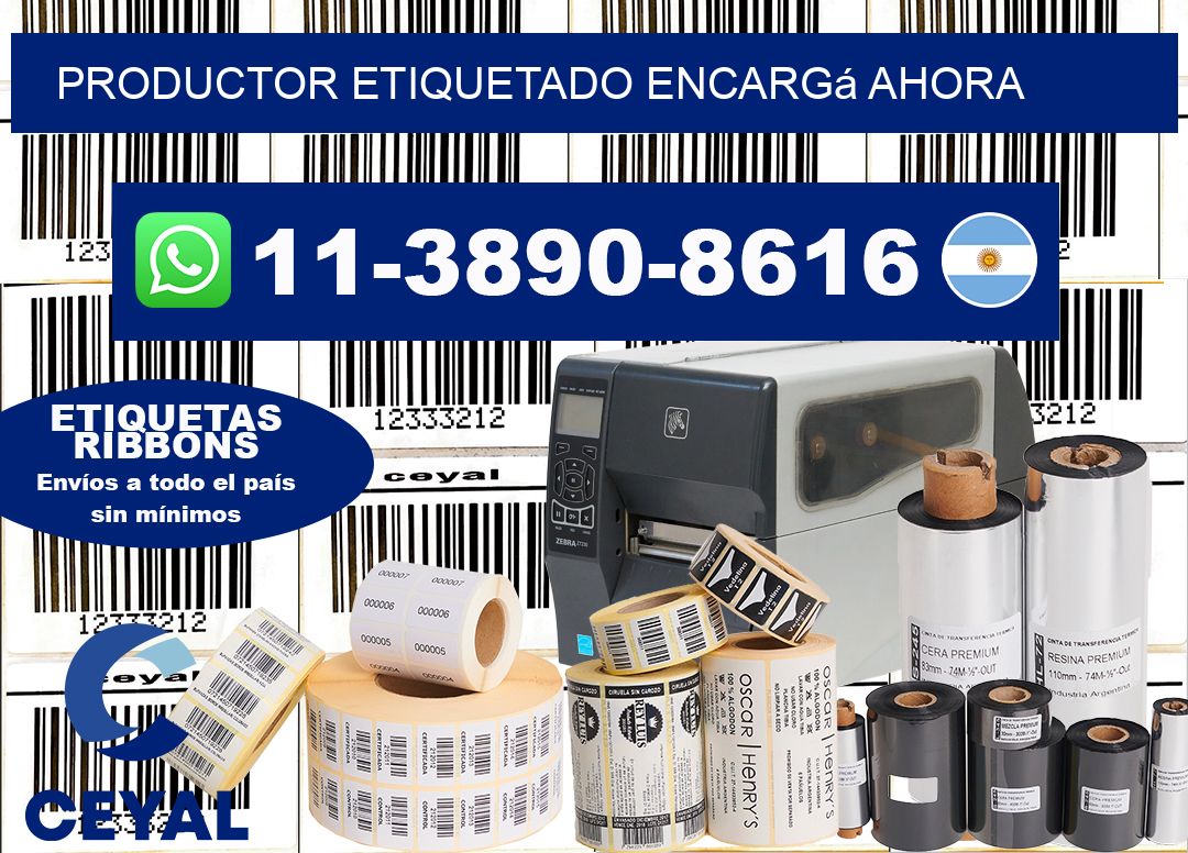 PRODUCTOR ETIQUETADO Encargá ahora