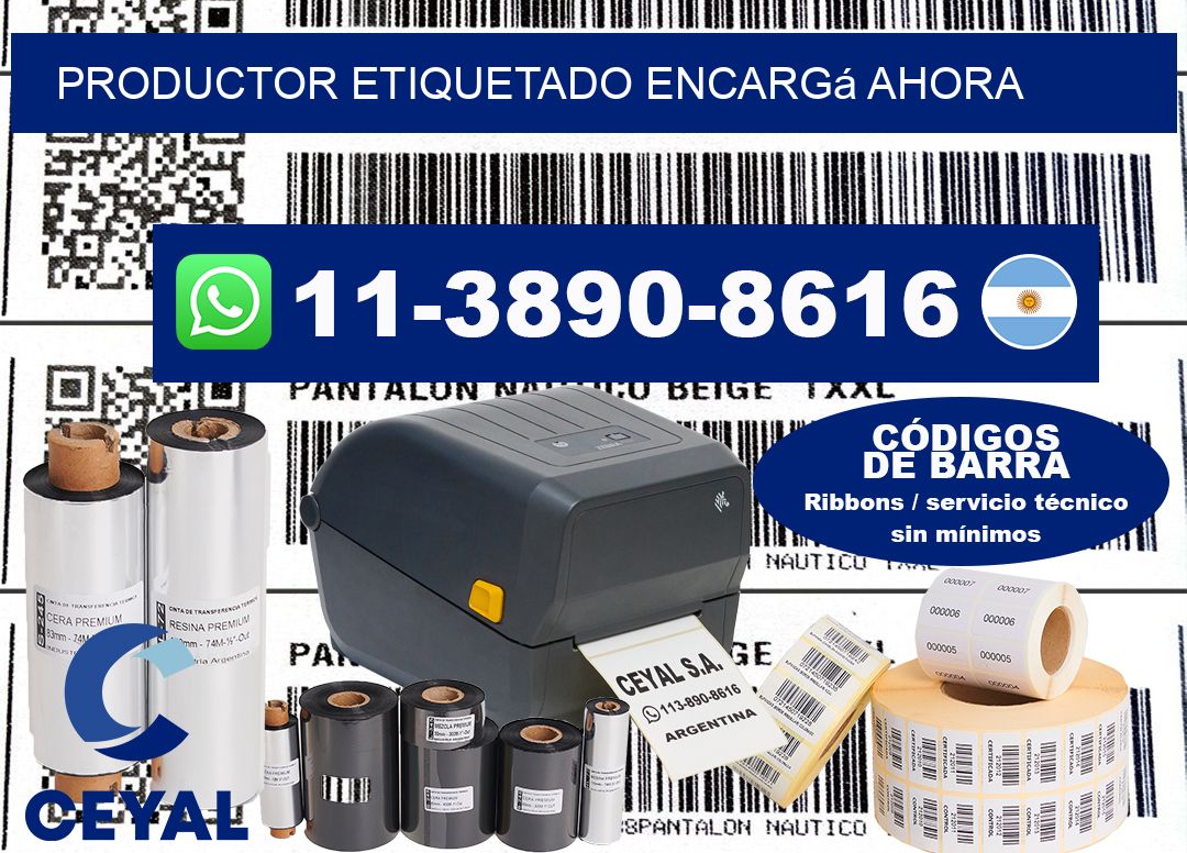 PRODUCTOR ETIQUETADO Encargá ahora