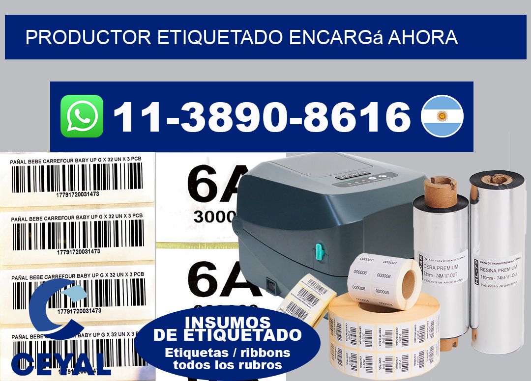 PRODUCTOR ETIQUETADO Encargá ahora