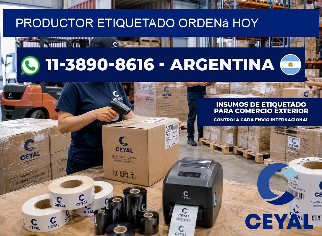 PRODUCTOR ETIQUETADO Ordená hoy