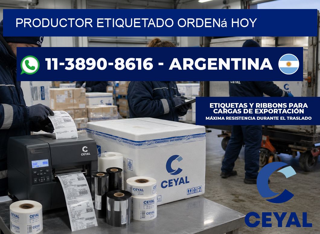 PRODUCTOR ETIQUETADO Ordená hoy