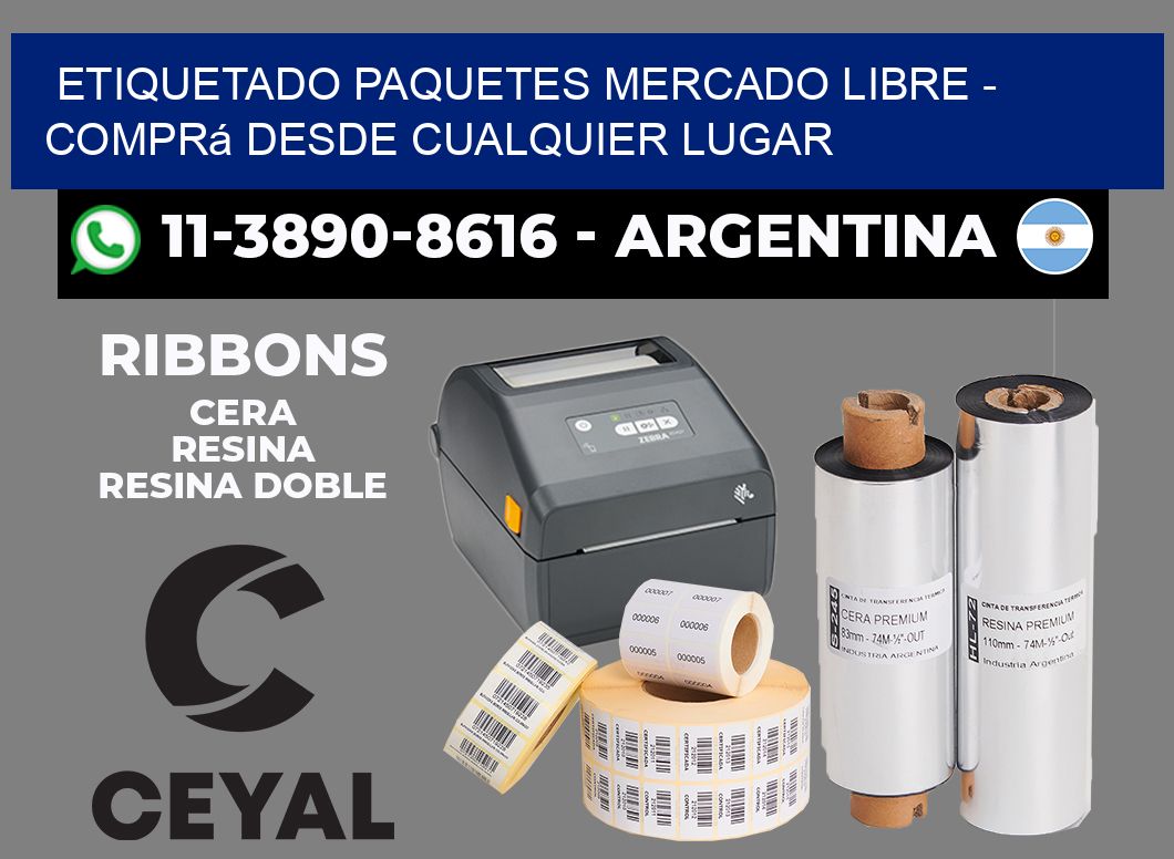 etiquetado paquetes mercado libre - Comprá desde cualquier lugar