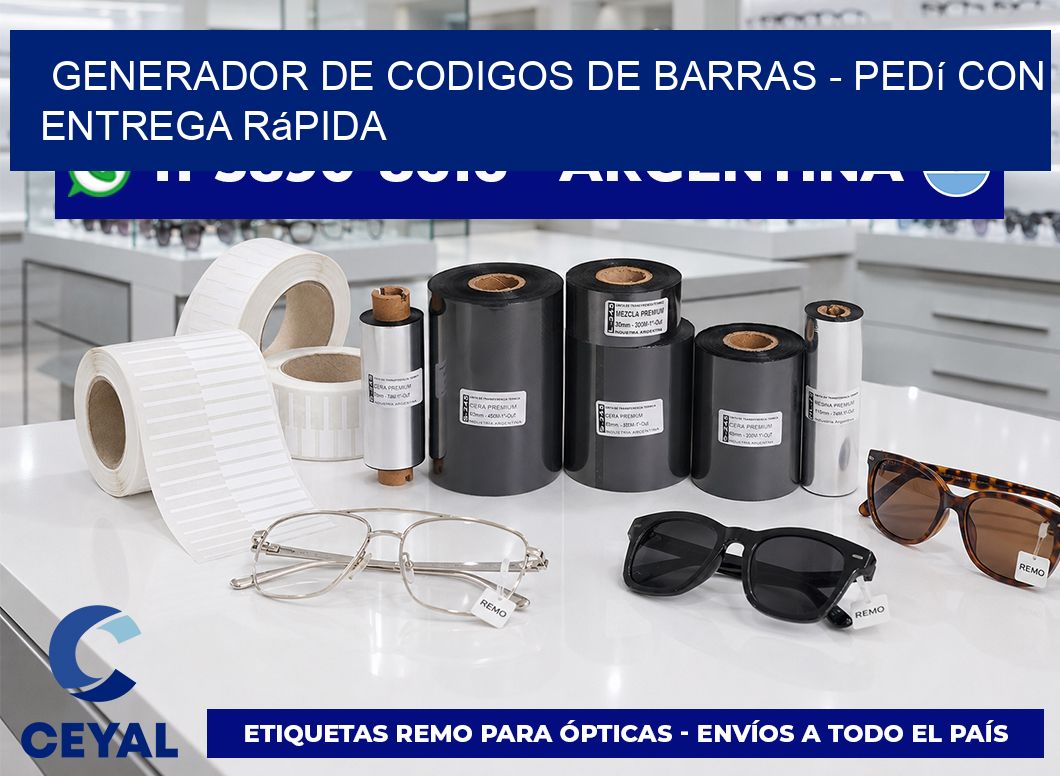 generador de codigos de barras - Pedí con entrega rápida