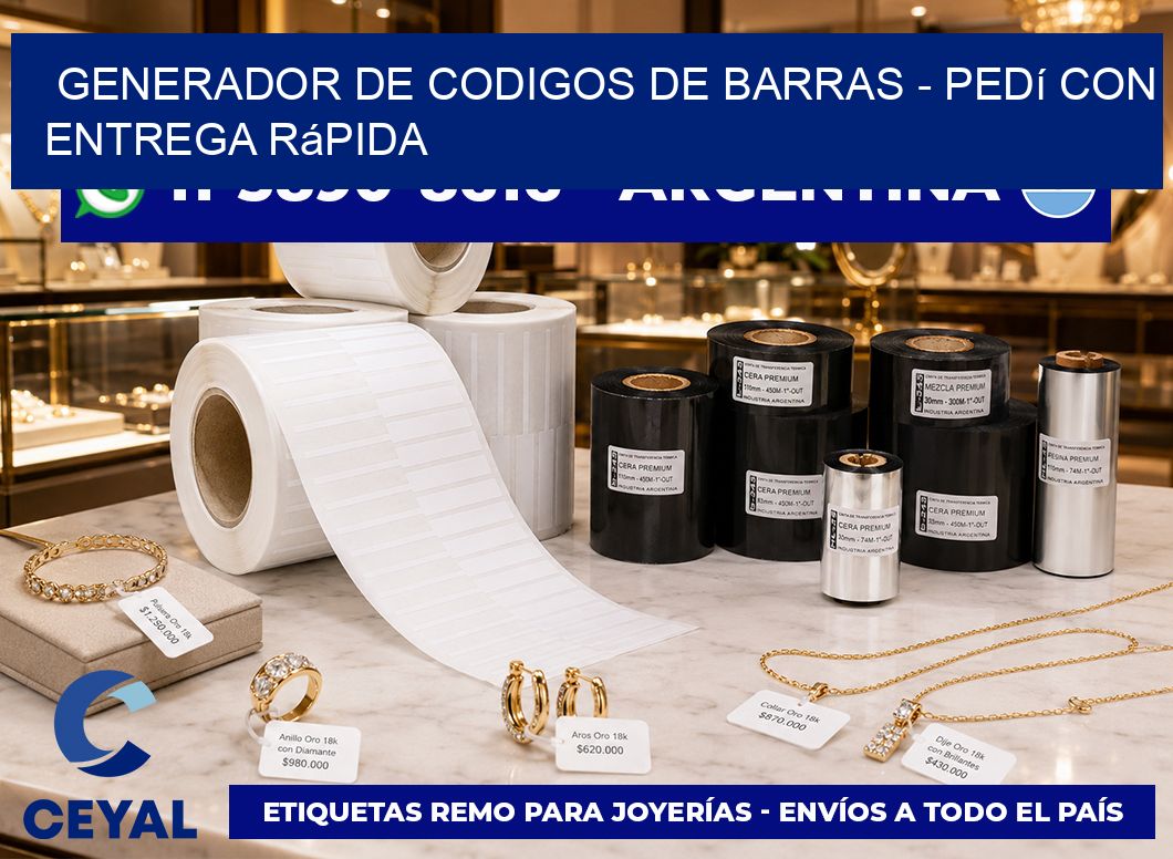 generador de codigos de barras - Pedí con entrega rápida