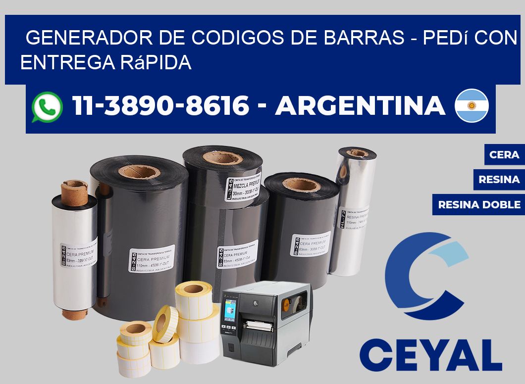 generador de codigos de barras - Pedí con entrega rápida