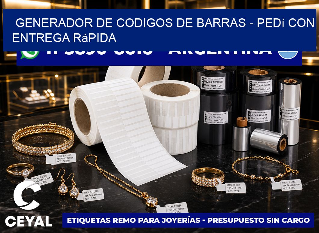generador de codigos de barras – Pedí con entrega rápida