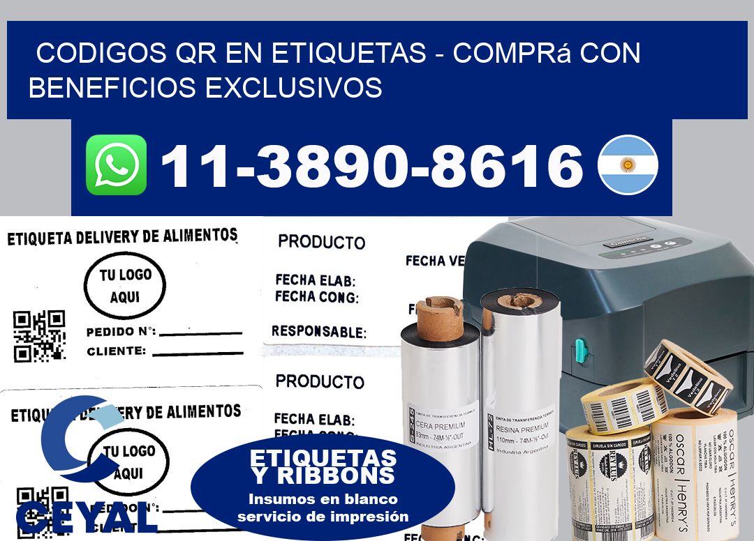 CODIGOS QR EN ETIQUETAS - Comprá con beneficios exclusivos
