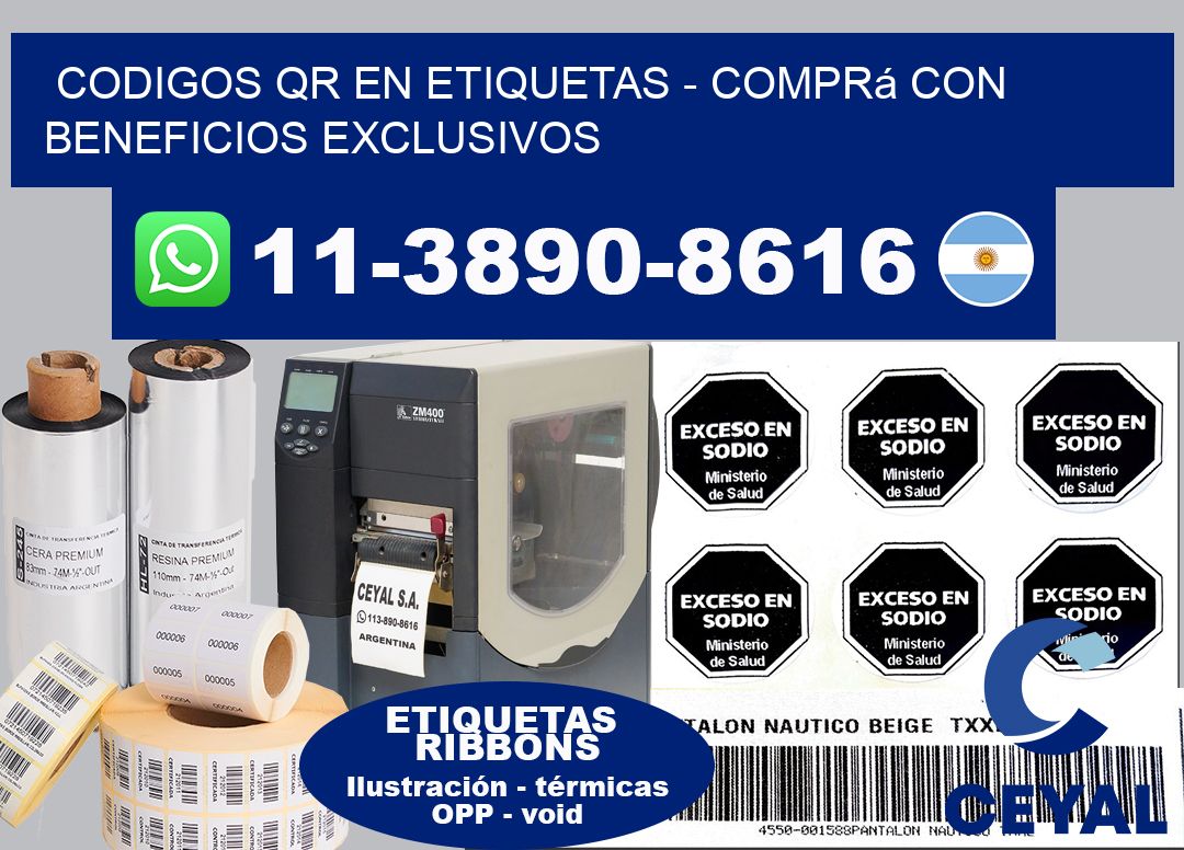 CODIGOS QR EN ETIQUETAS – Comprá con beneficios exclusivos