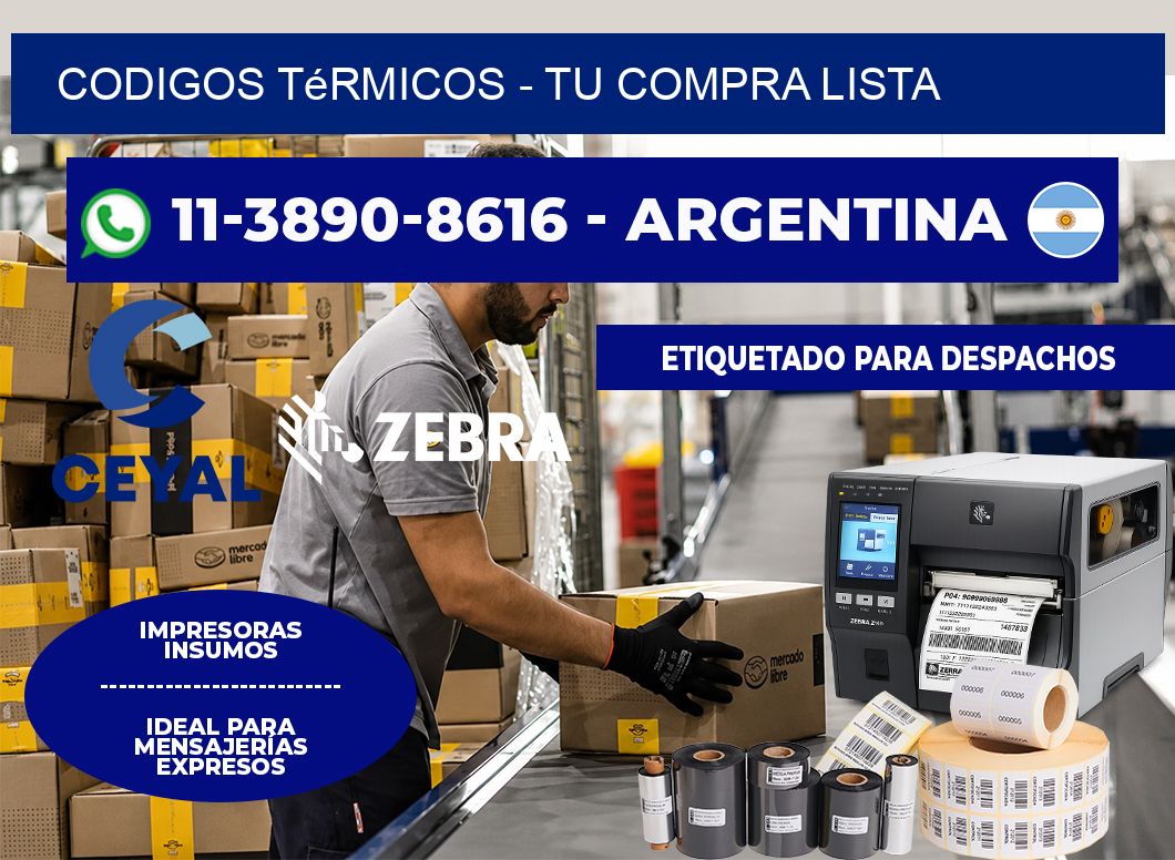 Codigos térmicos - Tu compra lista