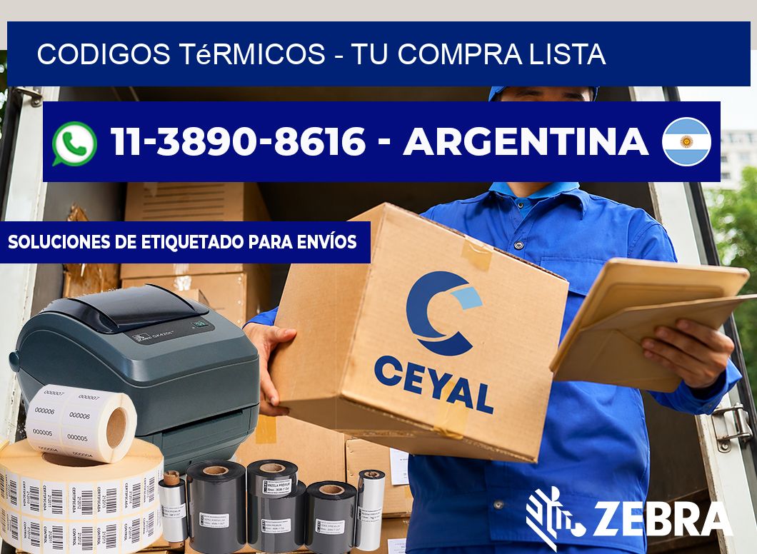 Codigos térmicos - Tu compra lista