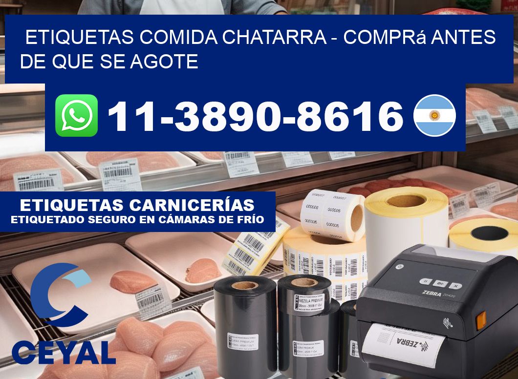 ETIQUETAS COMIDA CHATARRA - Comprá antes de que se agote