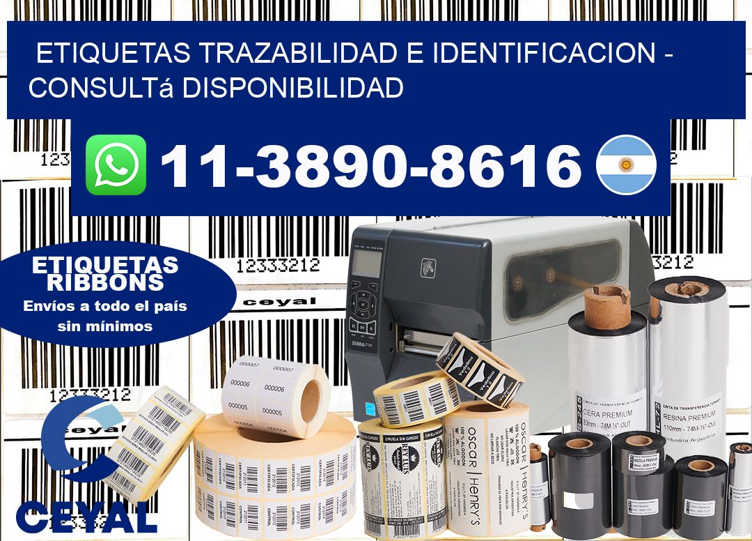 ETIQUETAS TRAZABILIDAD E IDENTIFICACION - Consultá disponibilidad