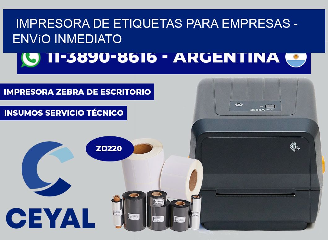 IMPRESORA DE ETIQUETAS PARA EMPRESAS - Envío inmediato