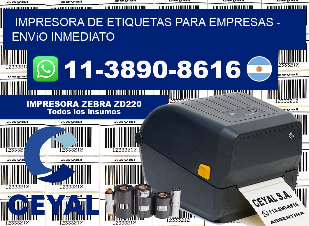 IMPRESORA DE ETIQUETAS PARA EMPRESAS - Envío inmediato