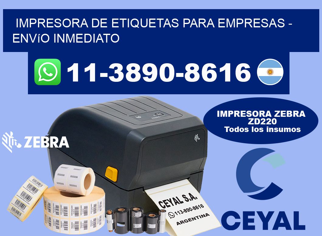IMPRESORA DE ETIQUETAS PARA EMPRESAS - Envío inmediato