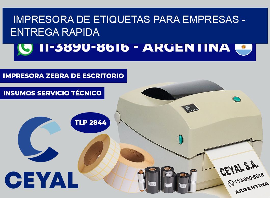 IMPRESORA DE ETIQUETAS PARA EMPRESAS – entrega rapida