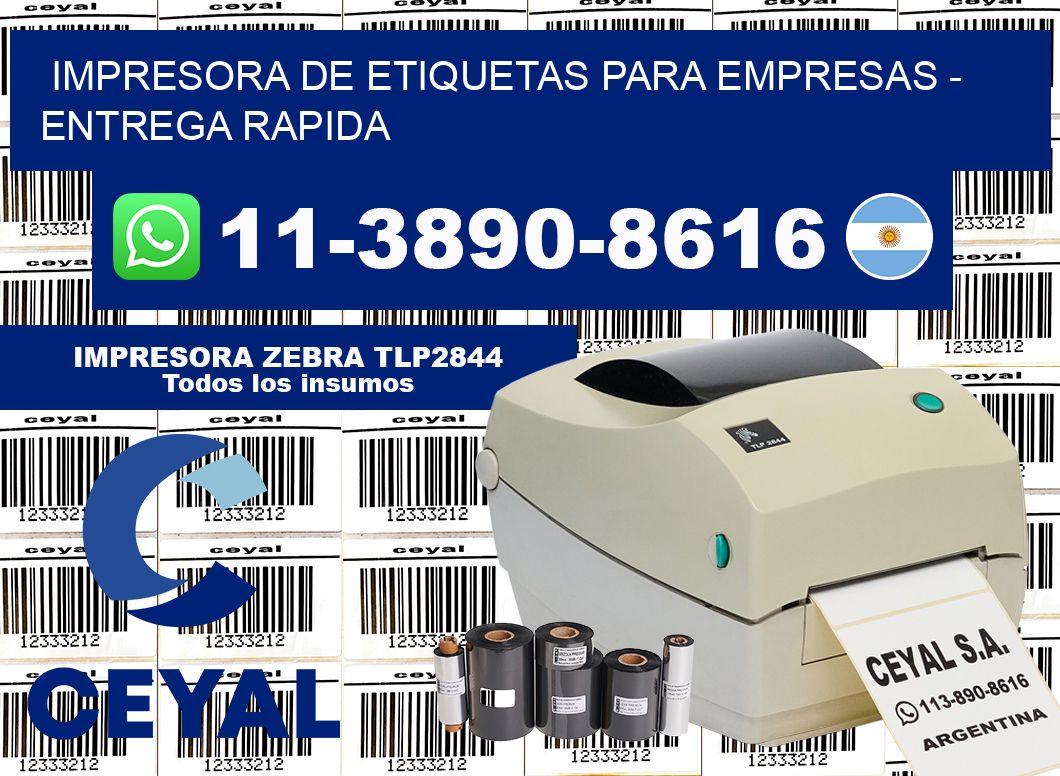 IMPRESORA DE ETIQUETAS PARA EMPRESAS - entrega rapida