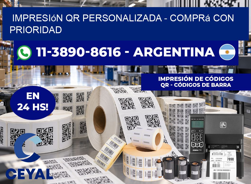 Impresión QR Personalizada - Comprá con prioridad