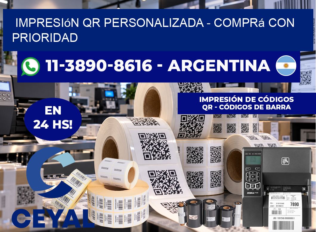 Impresión QR Personalizada – Comprá con prioridad