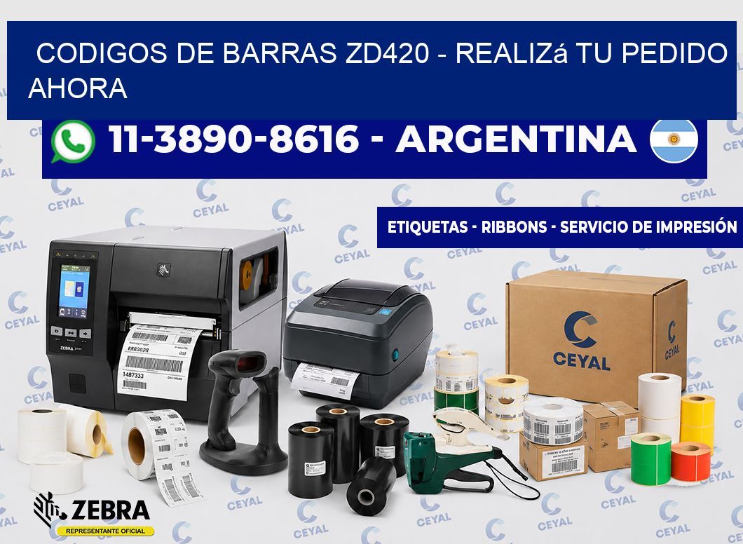 codigos de barras zd420 - Realizá tu pedido ahora