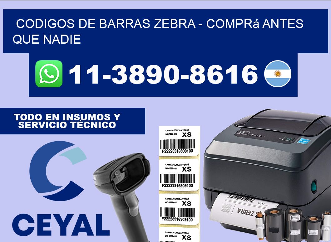 codigos de barras zebra - Comprá antes que nadie