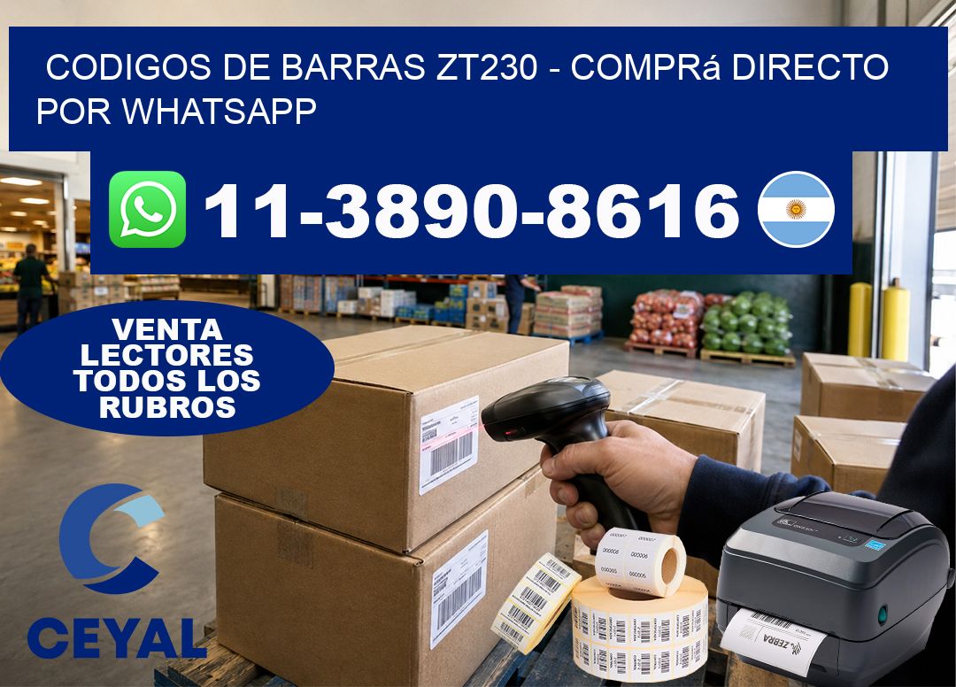 codigos de barras zt230 - Comprá directo por WhatsApp