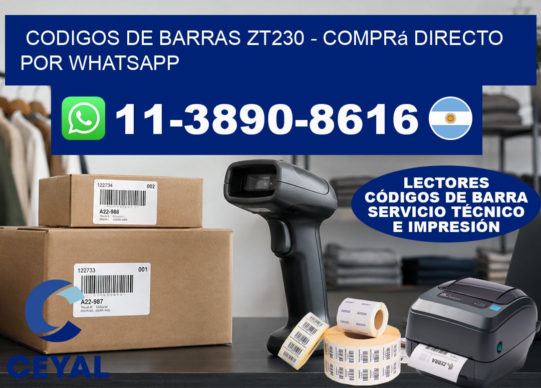 codigos de barras zt230 - Comprá directo por WhatsApp
