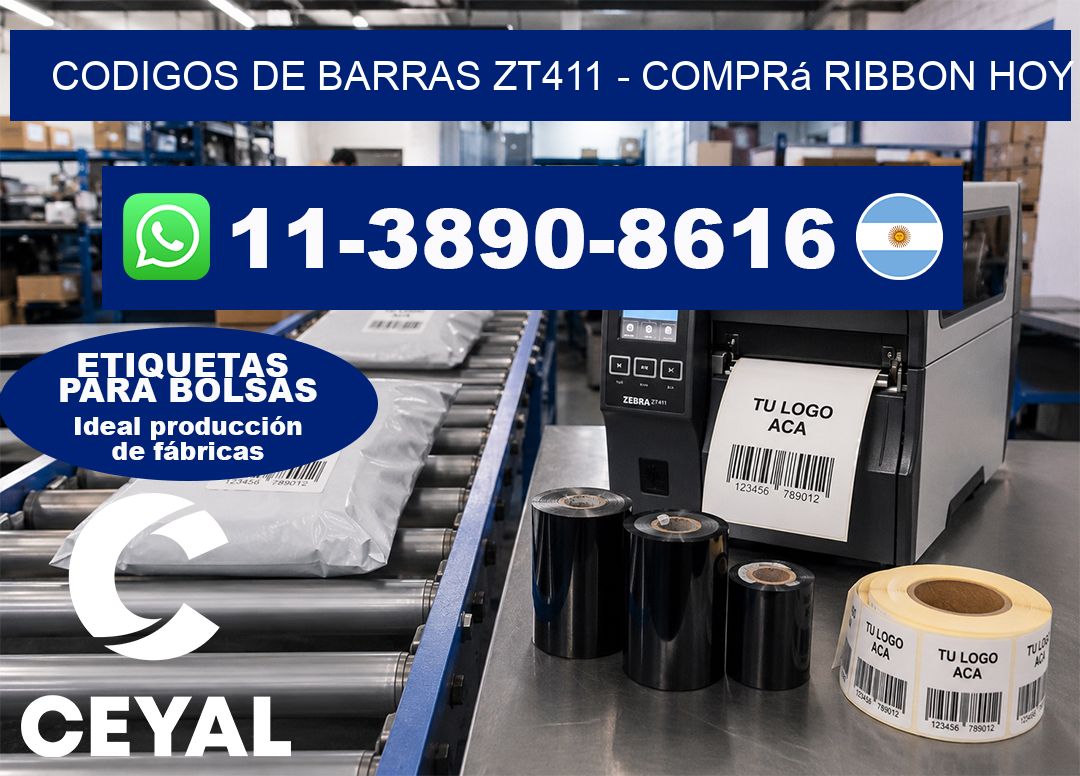 codigos de barras zt411 – Comprá ribbon hoy