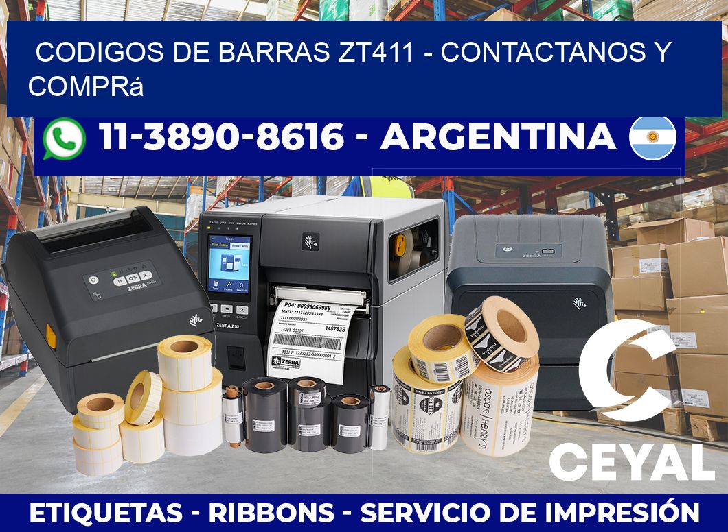 codigos de barras zt411 – Contactanos y comprá