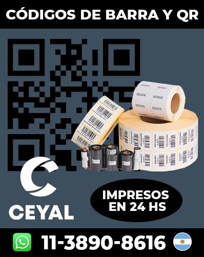Codigos ean13 Impresos - Comprá ribbon hoy